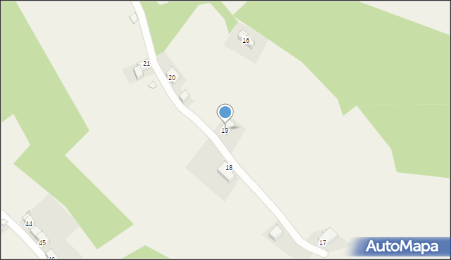Radłówka, Radłówka, 19, mapa Radłówka