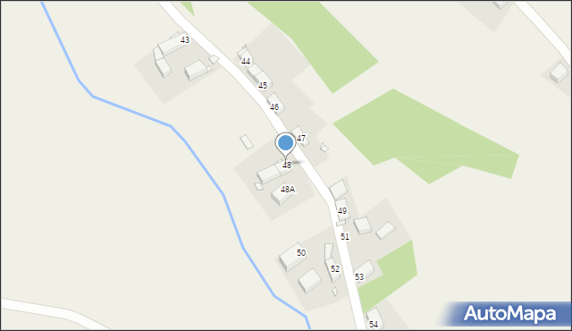 Radłówka, Radłówka, 48, mapa Radłówka