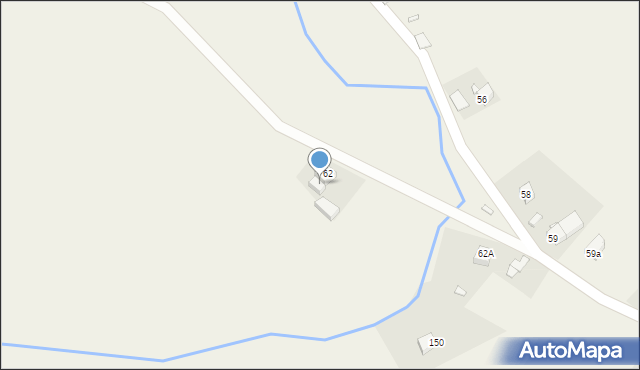 Radłówka, Radłówka, 62c, mapa Radłówka