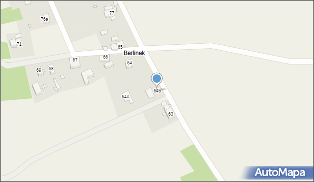 Radłówka, Radłówka, 64b, mapa Radłówka