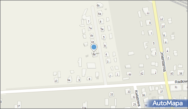 Radłowo, Radłowo, 8a, mapa Radłowo