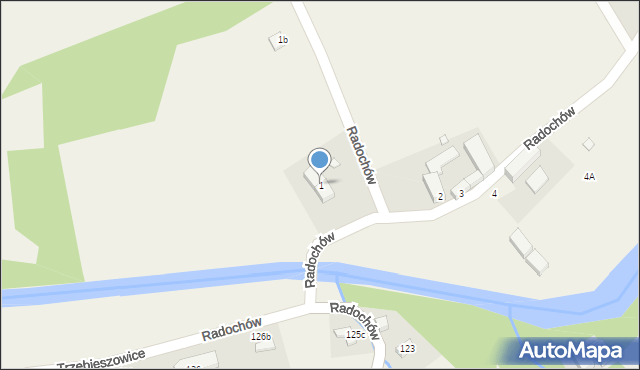Radochów, Radochów, 1, mapa Radochów
