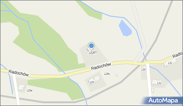 Radochów, Radochów, 121A, mapa Radochów