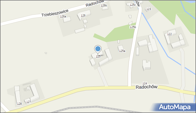 Radochów, Radochów, 125, mapa Radochów