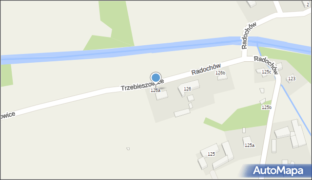 Radochów, Radochów, 126a, mapa Radochów