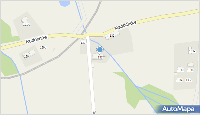 Radochów, Radochów, 131, mapa Radochów