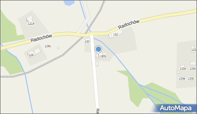 Radochów, Radochów, 131a, mapa Radochów