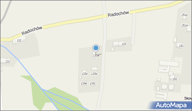 Radochów, Radochów, 133a, mapa Radochów