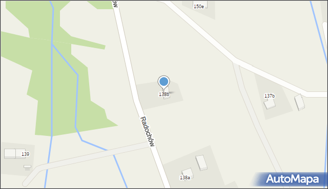 Radochów, Radochów, 138b, mapa Radochów