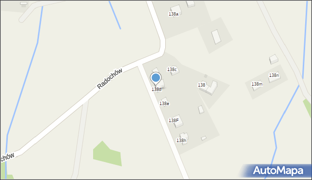 Radochów, Radochów, 138d, mapa Radochów