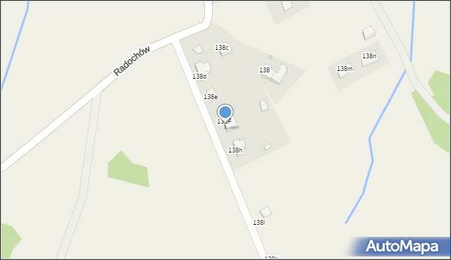 Radochów, Radochów, 138G, mapa Radochów