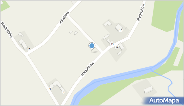 Radochów, Radochów, 13a, mapa Radochów