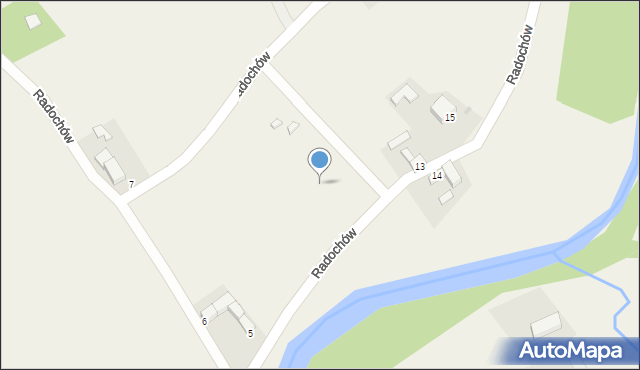 Radochów, Radochów, 13c, mapa Radochów