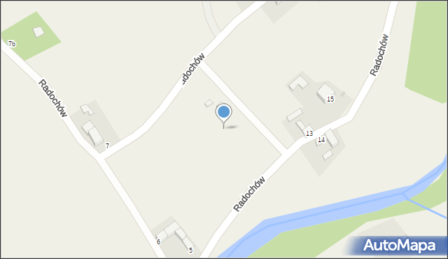 Radochów, Radochów, 13e, mapa Radochów
