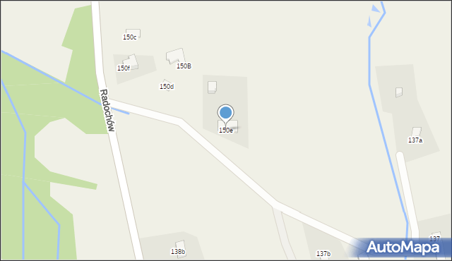 Radochów, Radochów, 150e, mapa Radochów