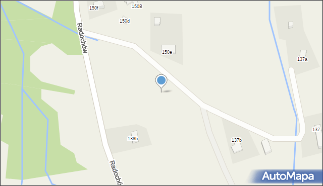 Radochów, Radochów, 150h, mapa Radochów