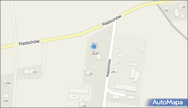 Radochów, Radochów, 151A, mapa Radochów