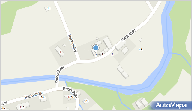 Radochów, Radochów, 2, mapa Radochów