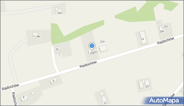 Radochów, Radochów, 21b, mapa Radochów