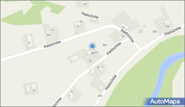 Radochów, Radochów, 29, mapa Radochów