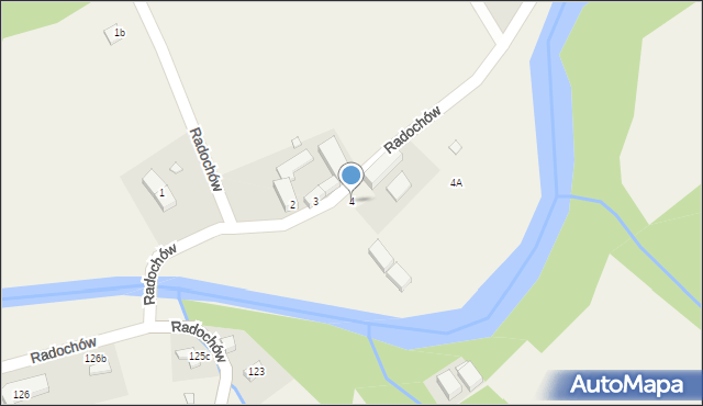 Radochów, Radochów, 4, mapa Radochów