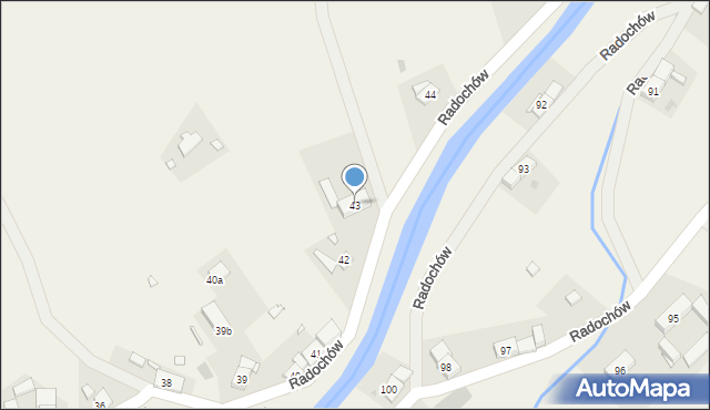Radochów, Radochów, 43, mapa Radochów