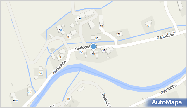 Radochów, Radochów, 53, mapa Radochów