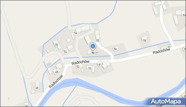 Radochów, Radochów, 56, mapa Radochów