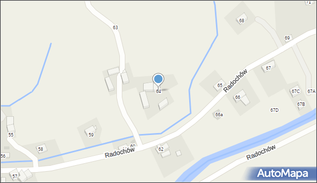 Radochów, Radochów, 64, mapa Radochów