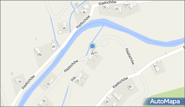 Radochów, Radochów, 88, mapa Radochów