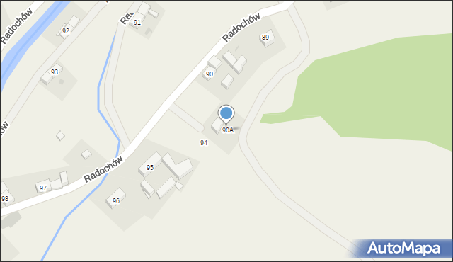 Radochów, Radochów, 90A, mapa Radochów