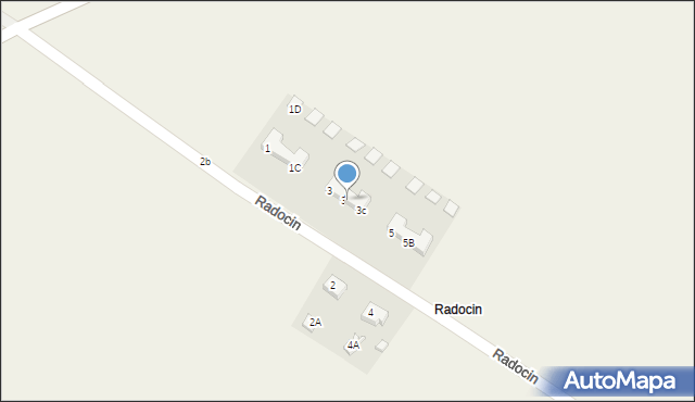 Radocin, Radocin, 3B, mapa Radocin