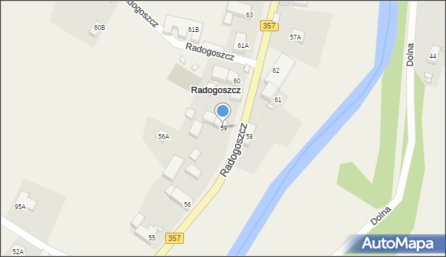 Radogoszcz, Radogoszcz, 59, mapa Radogoszcz