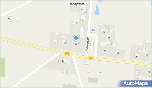 Radojewice, Radojewice, 48, mapa Radojewice