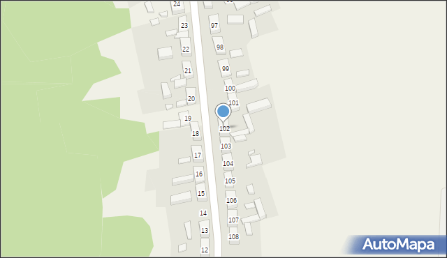 Radolin, Radolin, 102, mapa Radolin