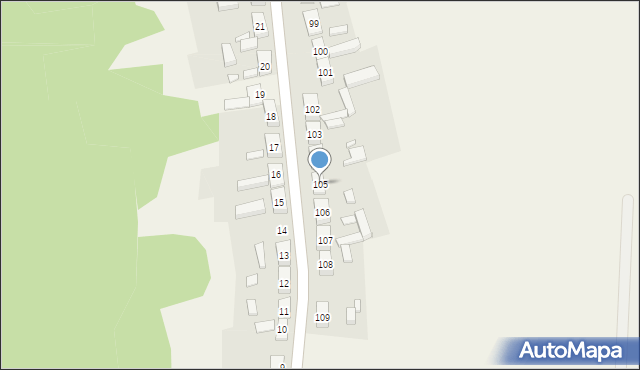 Radolin, Radolin, 105, mapa Radolin