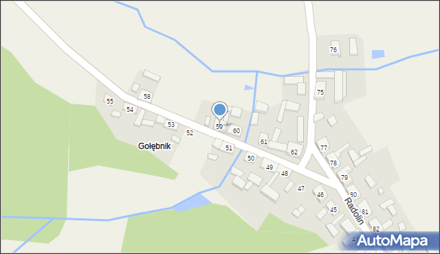 Radolin, Radolin, 59, mapa Radolin