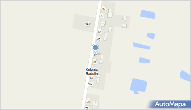 Radolin, Radolin, 67, mapa Radolin