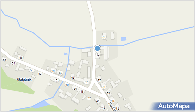 Radolin, Radolin, 75, mapa Radolin