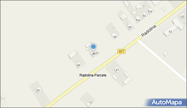 Radolina, Radolina, 68, mapa Radolina