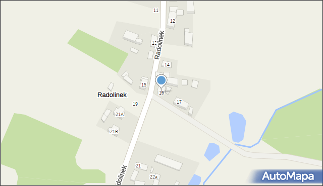 Radolinek, Radolinek, 16, mapa Radolinek