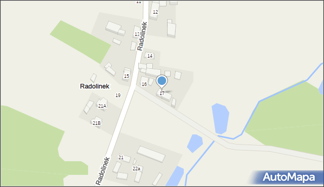 Radolinek, Radolinek, 17, mapa Radolinek