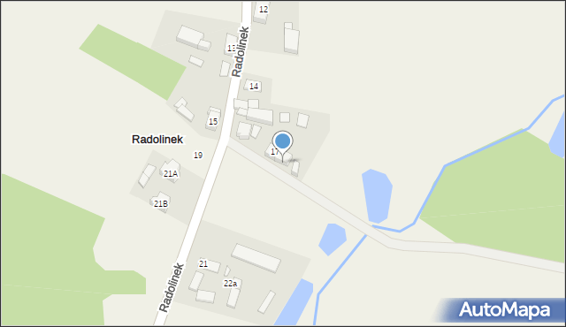 Radolinek, Radolinek, 17A, mapa Radolinek