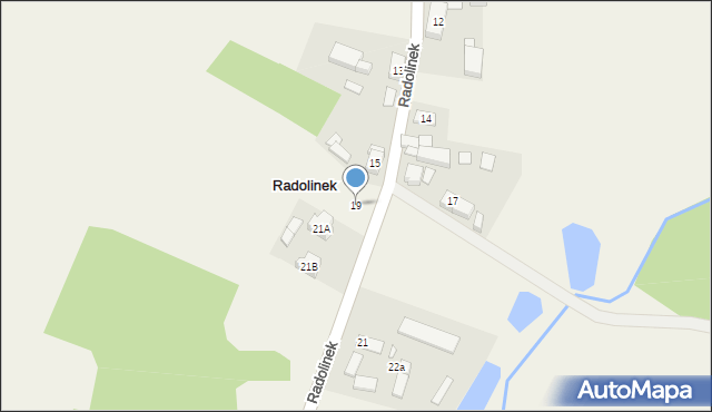 Radolinek, Radolinek, 19, mapa Radolinek