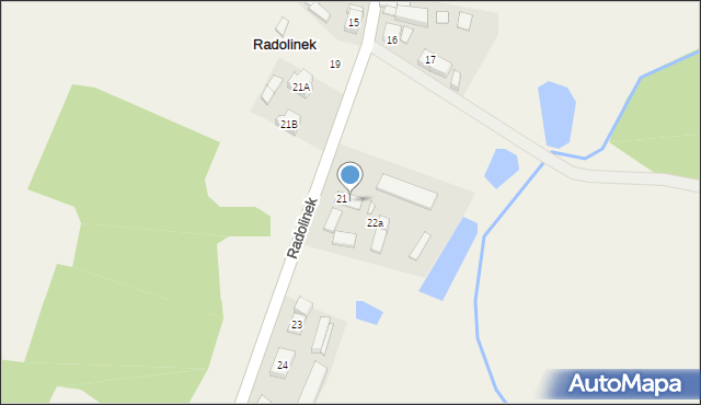 Radolinek, Radolinek, 22, mapa Radolinek