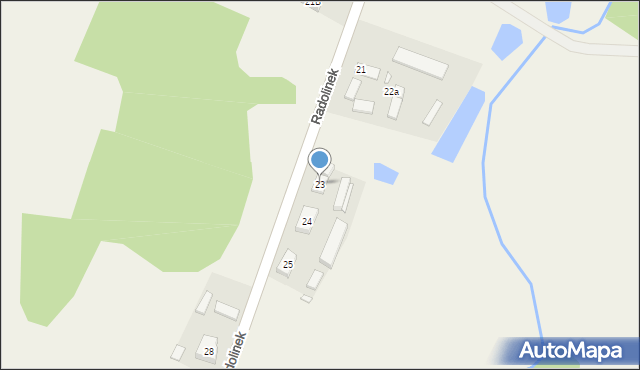 Radolinek, Radolinek, 23, mapa Radolinek