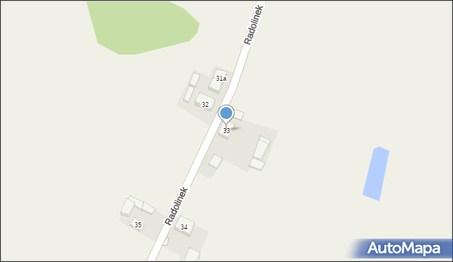 Radolinek, Radolinek, 33, mapa Radolinek