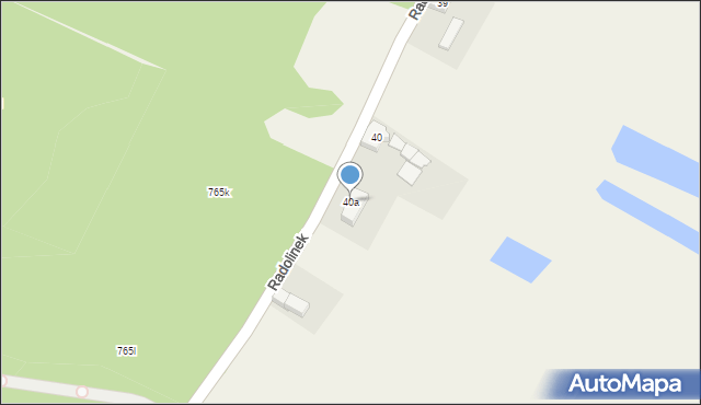 Radolinek, Radolinek, 40a, mapa Radolinek