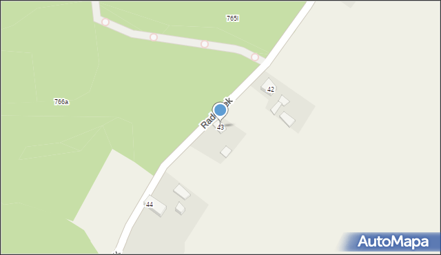Radolinek, Radolinek, 43, mapa Radolinek