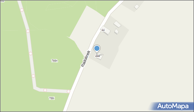 Radolinek, Radolinek, 44a, mapa Radolinek